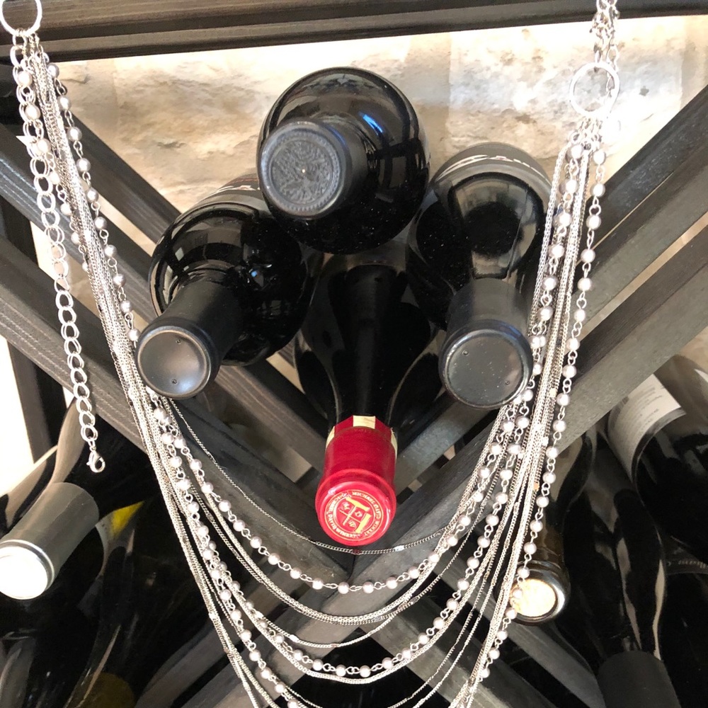 Multilayer silver tone Necklace